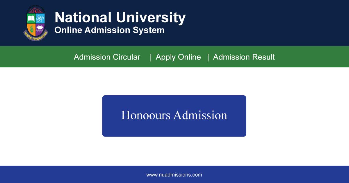 NU Honours Admission Circular 2025 Apply NU Admissions